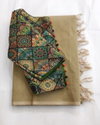Tew Chanderi Model Kalamkari Ekkat Print Saree Exporters In India